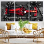 Ferrari Pit Stop Canvas Wall Art | Precision and Speed