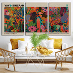 Framed Yayoi Kusama 1986 Wall Art Print | Japanese Wall Art, Wabi Sabi Abstract Landscape