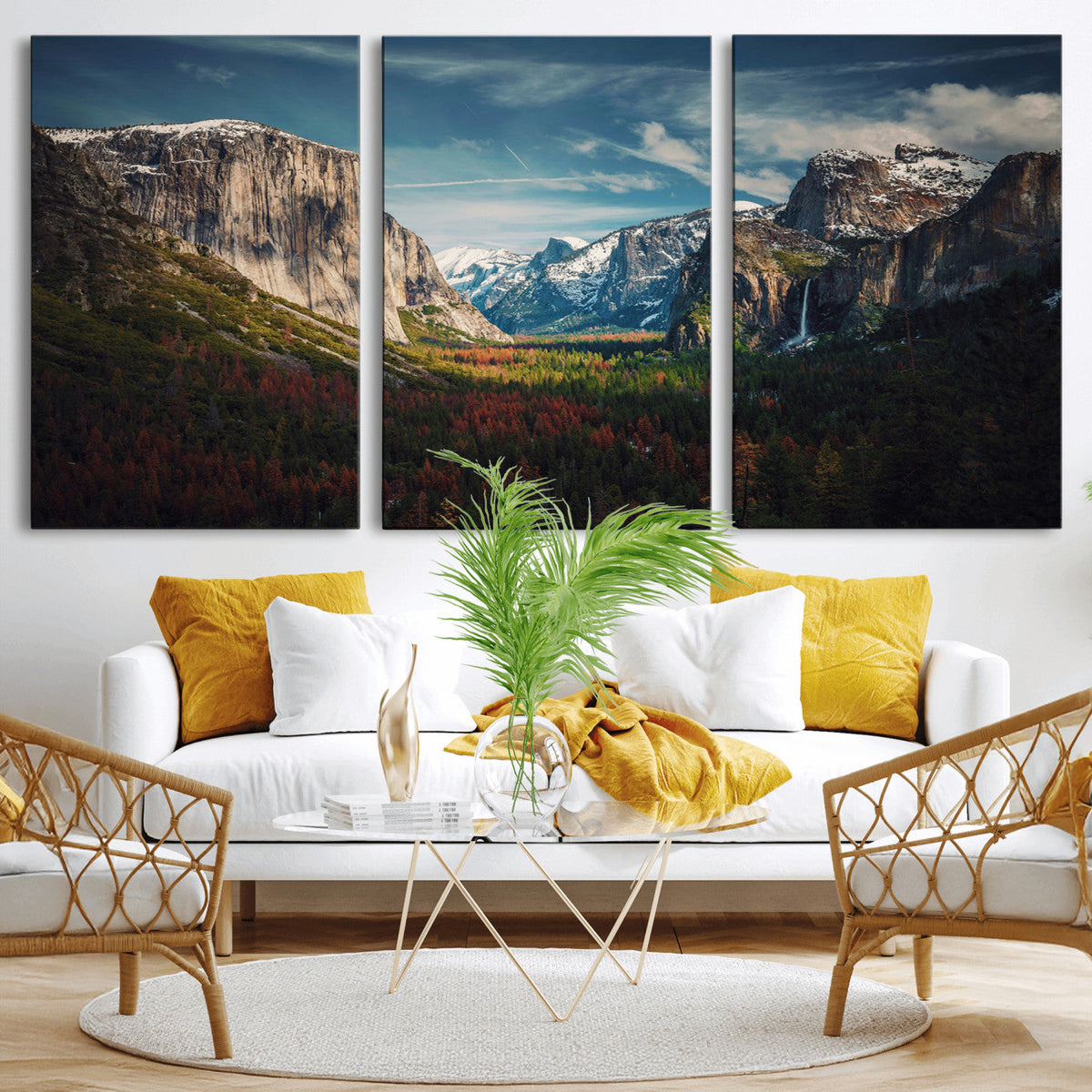 Yosemite National Park Wall Art Canvas Print, Framed El Capitan Mountain Landscape