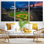 Target Field Wall Art Canvas Print, Baseball Stadium Scene