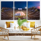 Oklahoma Sooners Memorial Stadium Wall Art Canvas Print
