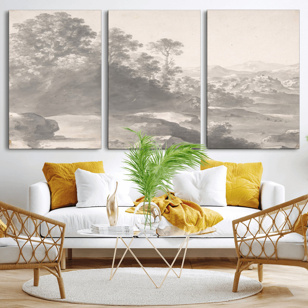 Van Poelenburch Landscape Canvas Wall Art | Dutch Golden Age
