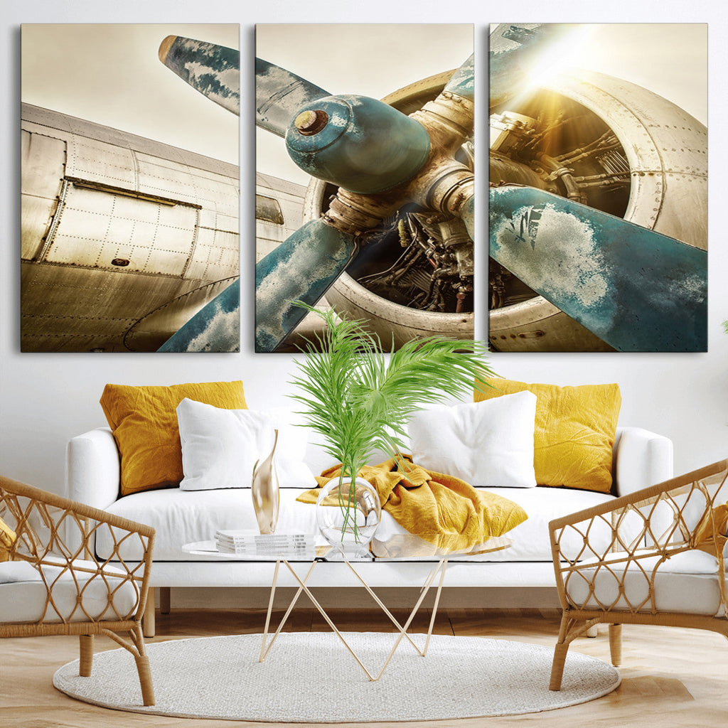 Vintage Airplane Canvas Print