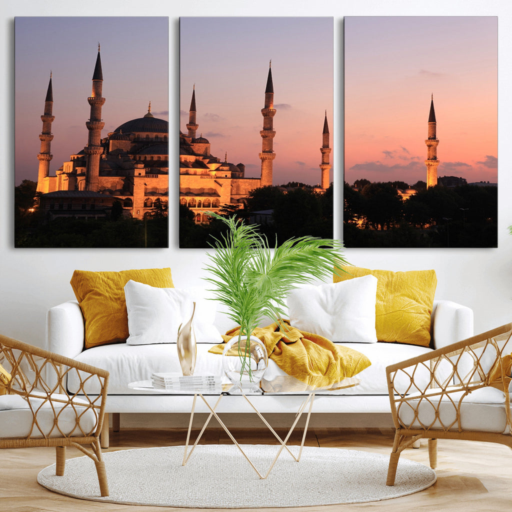 Wall Art Turkey Istanbul Skyline Canvas Print