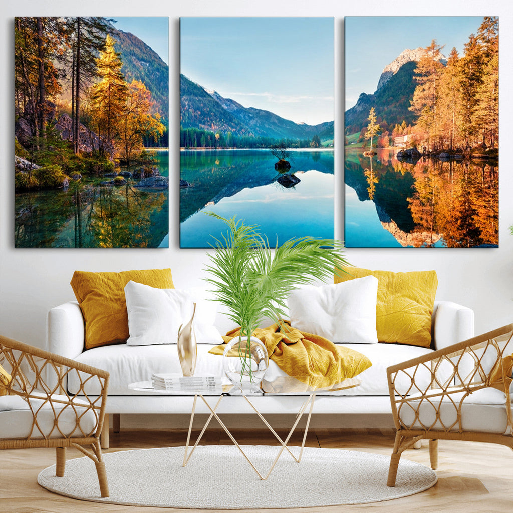 Fantastic Autumn Panorama Wall Art Canvas Print