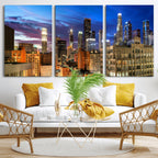 Los Angeles Night Wall Art Canvas Print