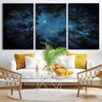 Forest and Stars Wall Art Canvas Print
