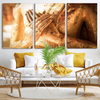 Buddha Statue Hands Wall Art Canvas Print