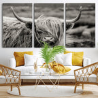 Cow Focus Canvas Wall Art Print
