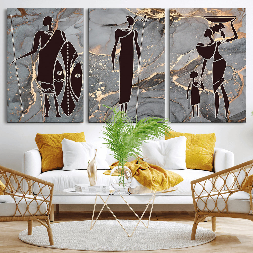 African American Wall Art | Elegant African Women Canvas Print