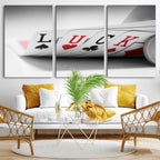 Framed Lucky Poker Cards Canvas | Modern Triptych Wall Art for Game Rooms