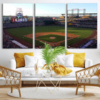 Colorado Rockies Coors Field Wall Art Canvas Print, MLB Baseball Stadium