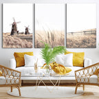 Farm Prints, Set of 6 Farmhouse Wall Art Canvas, Country House Decor