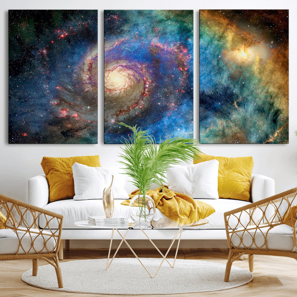 Spiral Galaxy Wall Art Canvas Print