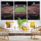 Boone Pickens Stadium Wall Art Oklahoma State Cowboys Print