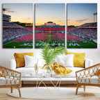 NC State Wolfpack Football Team Print Wall Art, Raleigh