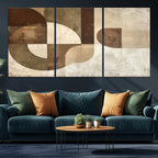 Wabi Sabi Geometric Wall Art | Abstract Modern Minimalist Canvas Print