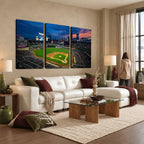 Target Field Wall Art Canvas Print, Baseball Stadium
