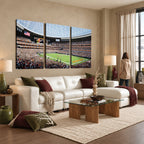 Chicago Bears Soldiers Field Wall Art Canvas Print, Framed and Ready to Hang