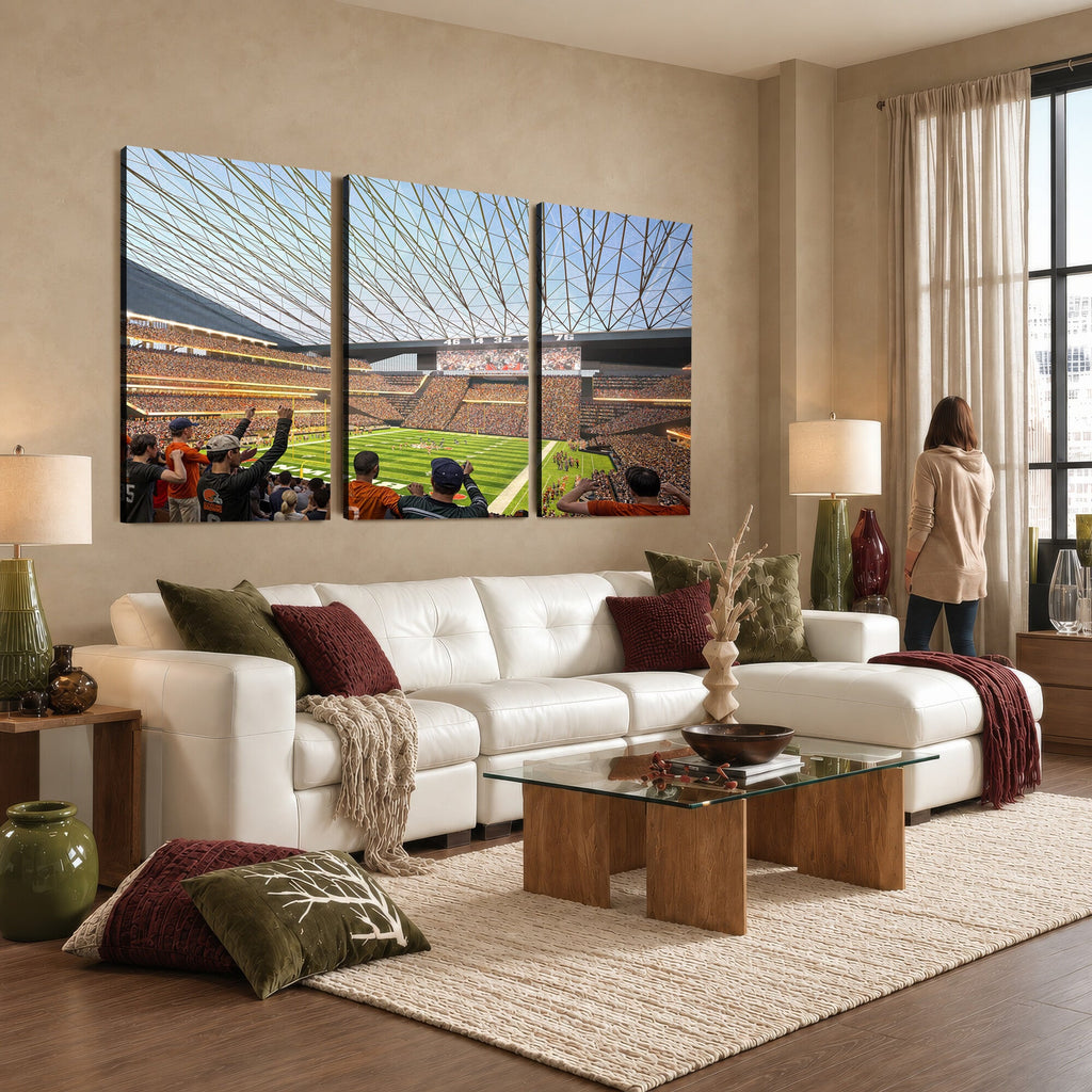 Cleveland Browns Stadium Wall Art Canvas Print