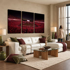 Dooley Stadium Wall Art, Sports Arena Canvas Print, Dooley Field Sanford Stadium