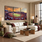Dooley Stadium Wall Art, Sports Arena Canvas Print, Dooley Field, Framed and Ready to Hang