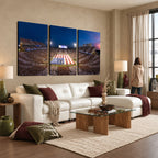 Oklahoma Sooners Memorial Stadium Wall Art Canvas Print