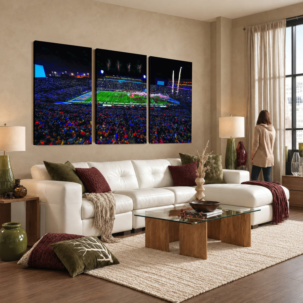 Ole Miss Rebels Vaught Hemingway Stadium Wall Art Canvas Print