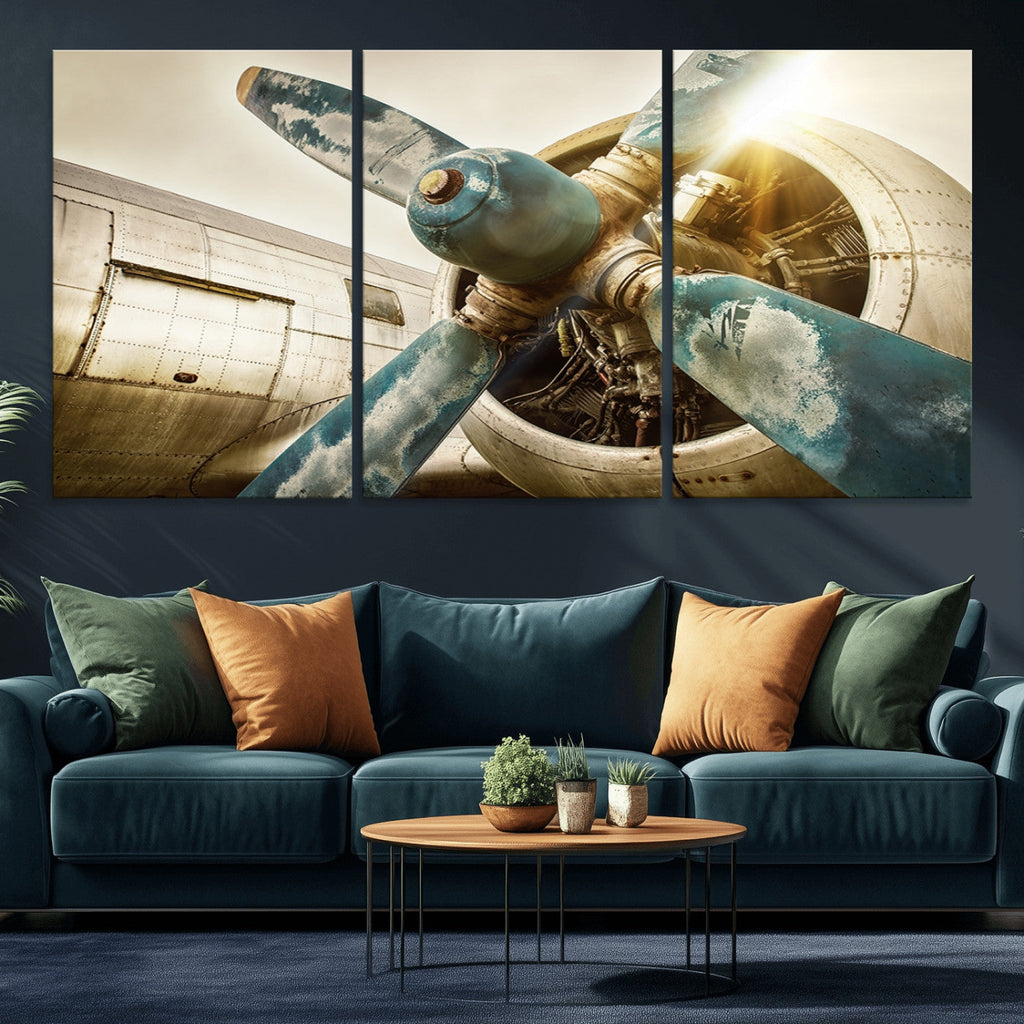 Vintage Airplane Canvas Print