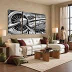 Vintage Antique Airplane Wall Art Canvas Print