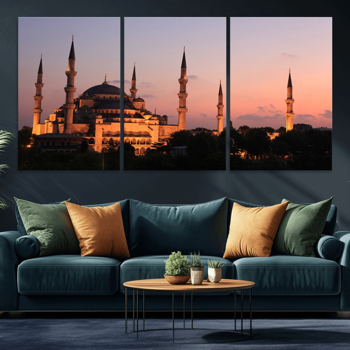 Wall Art Turkey Istanbul Skyline Canvas Print