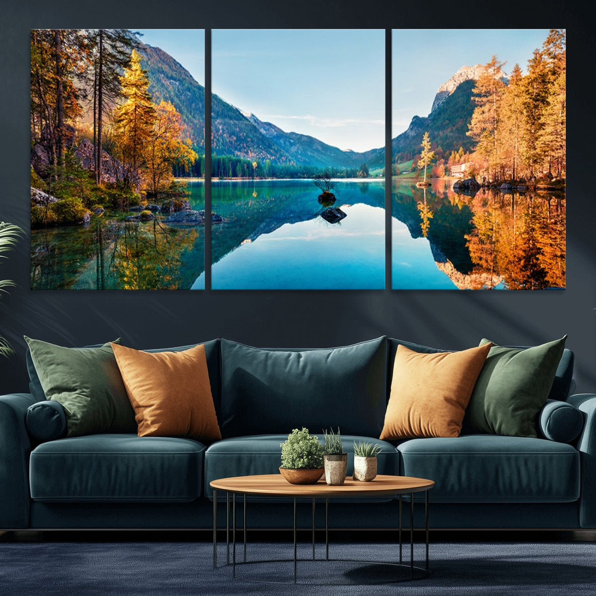 Fantastic Autumn Panorama Wall Art Canvas Print