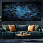 Forest and Stars Wall Art Canvas Print
