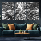 Trees Contemporary Art Canvas Print