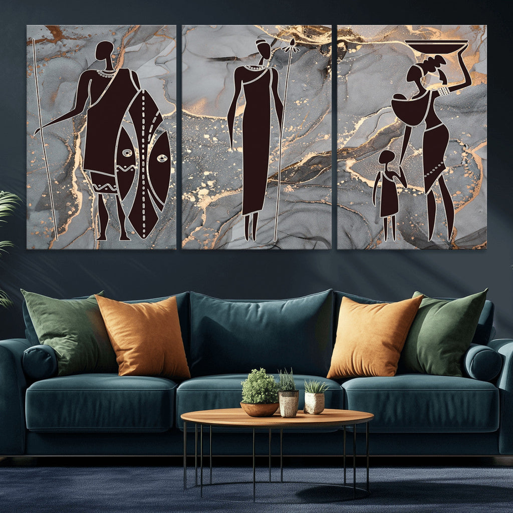 African American Wall Art | Elegant African Women Canvas Print