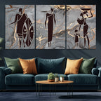 African American Wall Art | Elegant African Women Canvas Print