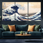 Hokusai: The Breaking Wave off Kanagawa Canvas Print