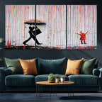Banksy Wall Art Canvas Print | Framed Graffiti Street Art Picture