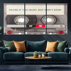 Music Cassette Iconic Wall Art Canvas Print