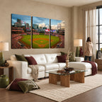 St. Louis Cardinals Baseball Team Print, Busch Stadium Wall Art, Framed and Ready to Hang