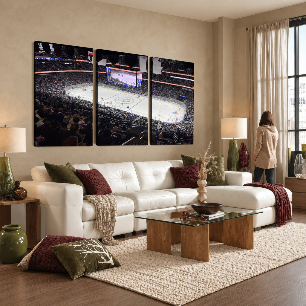 Amalie Arena Florida Wall Art Canvas Print, NHL Hockey, Framed and Ready to Hang