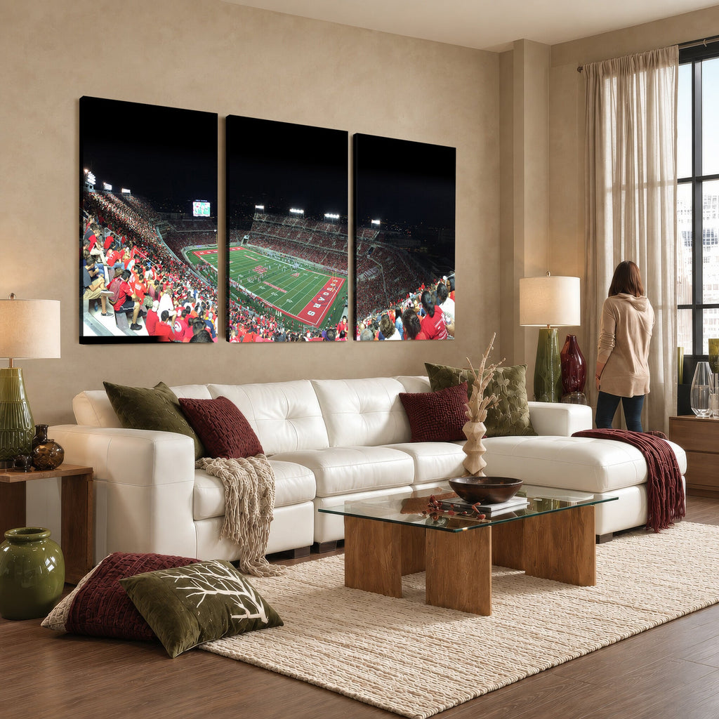 Houston Cougars Football Team Print, Houston TDECU Stadium
