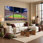Wolfpack Football Team Print, Raleigh Carter-Finley Stadium