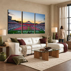 NC State Wolfpack Football Team Print Wall Art, Raleigh