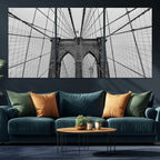 Large Brooklyn Bridge Wall Art Canvas Print