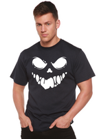 Halloween Boo Men's Bamboo Viscose/Organic Cotton Short Sleeve Graphic T-Shirt