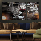 Red Wine and Glass Canvas Print