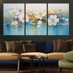 Abstract Flower Wall Art Canvas Print