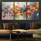 Abstract Butterfly Wall Art Canvas Print