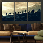 Fellowship Journey Wall Art | Fantasy Adventure Canvas Print